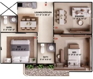900 sq ft plan